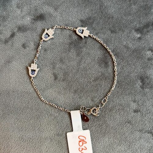 ezüst hamsa karkötő