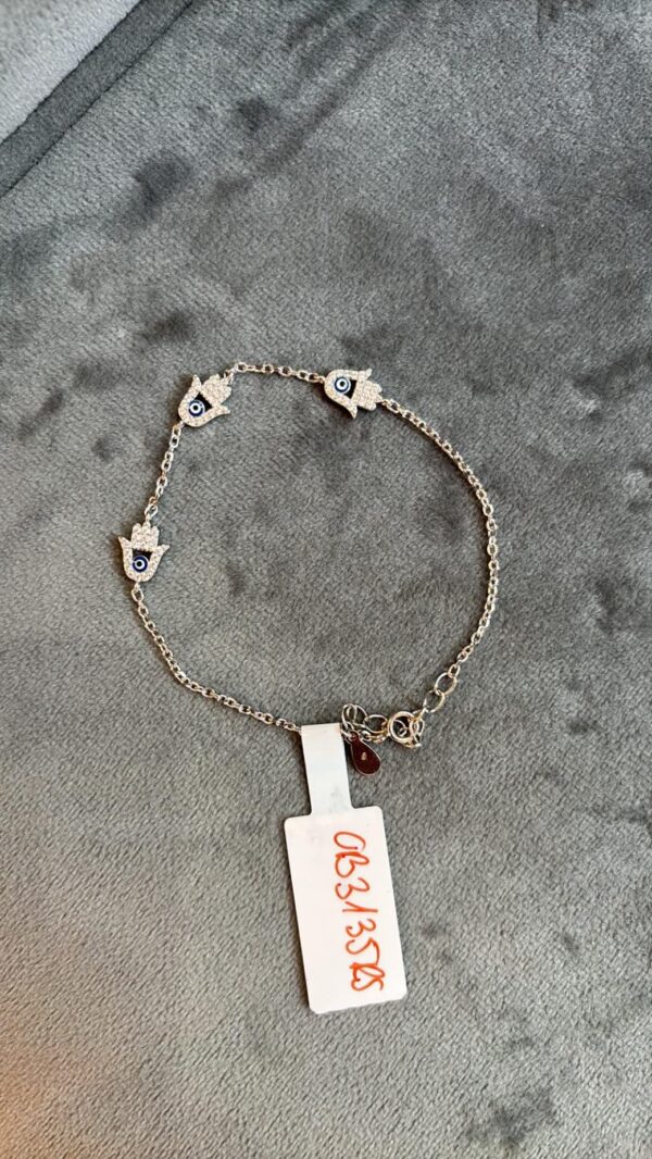 ezüst hamsa karkötő